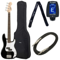 Squier Mini P Bass Black Bundle Squier Mini P Bass Black Bundle