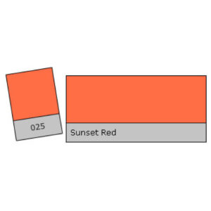 Lee Filter Roll 025 Sunset Red