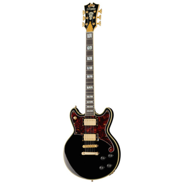 DAngelico Deluxe Brighton Solid Black