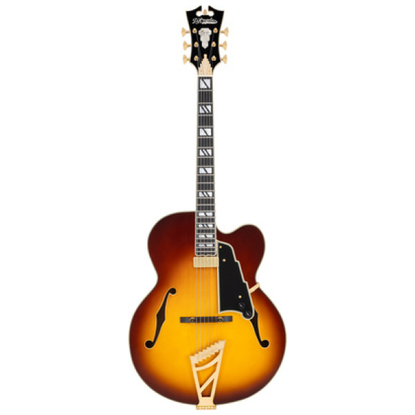 DAngelico Excel EXL1 Dark Iced Tea Burst